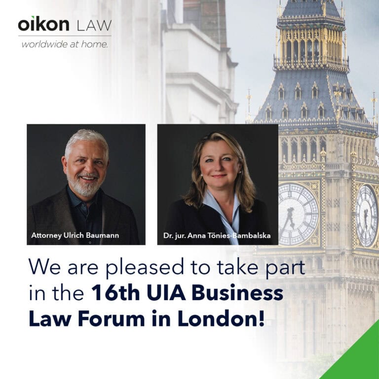 Attending the 16th UIA Annual Business Law Forum in London